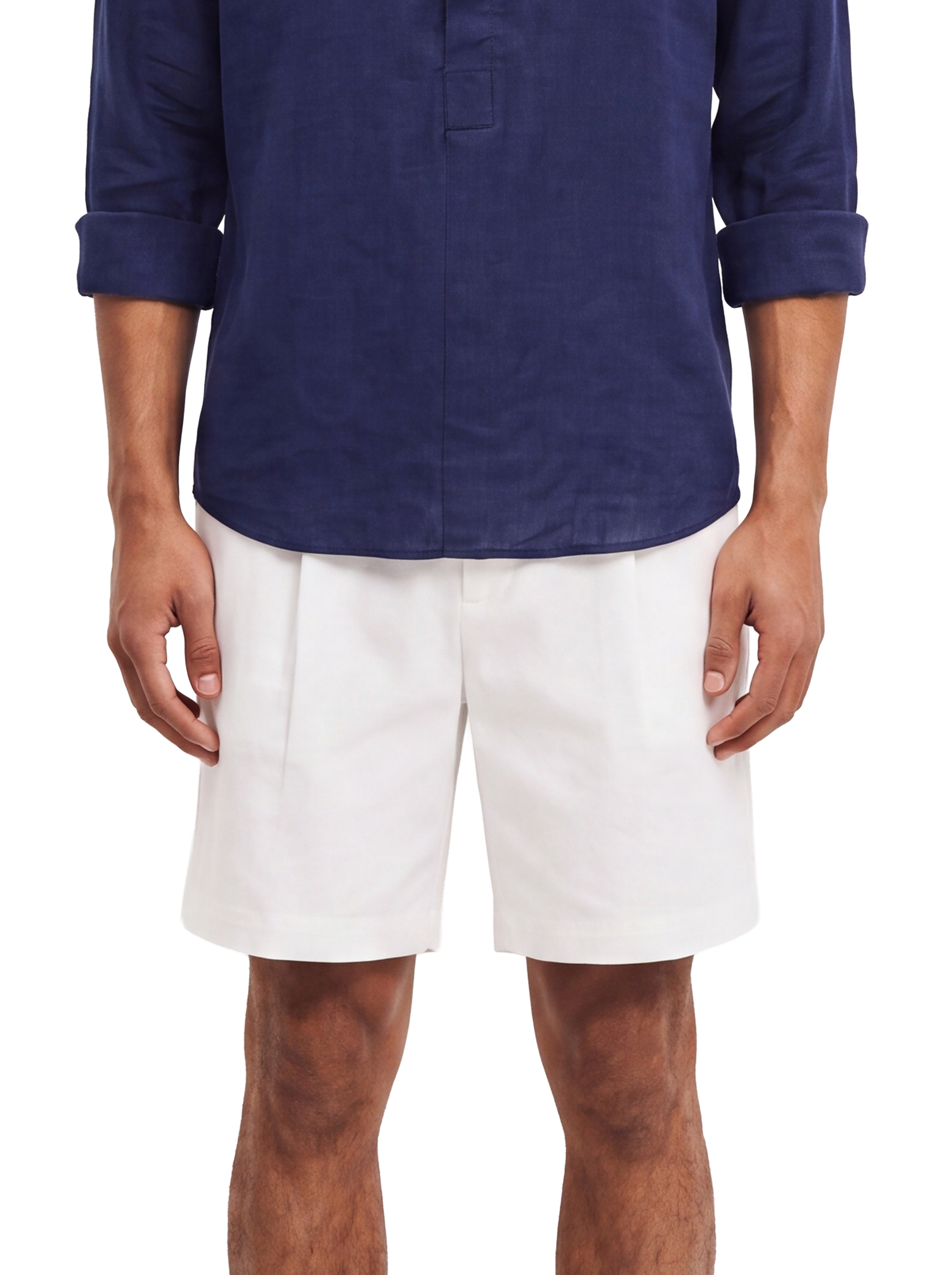 LINEN SHORT WHITE