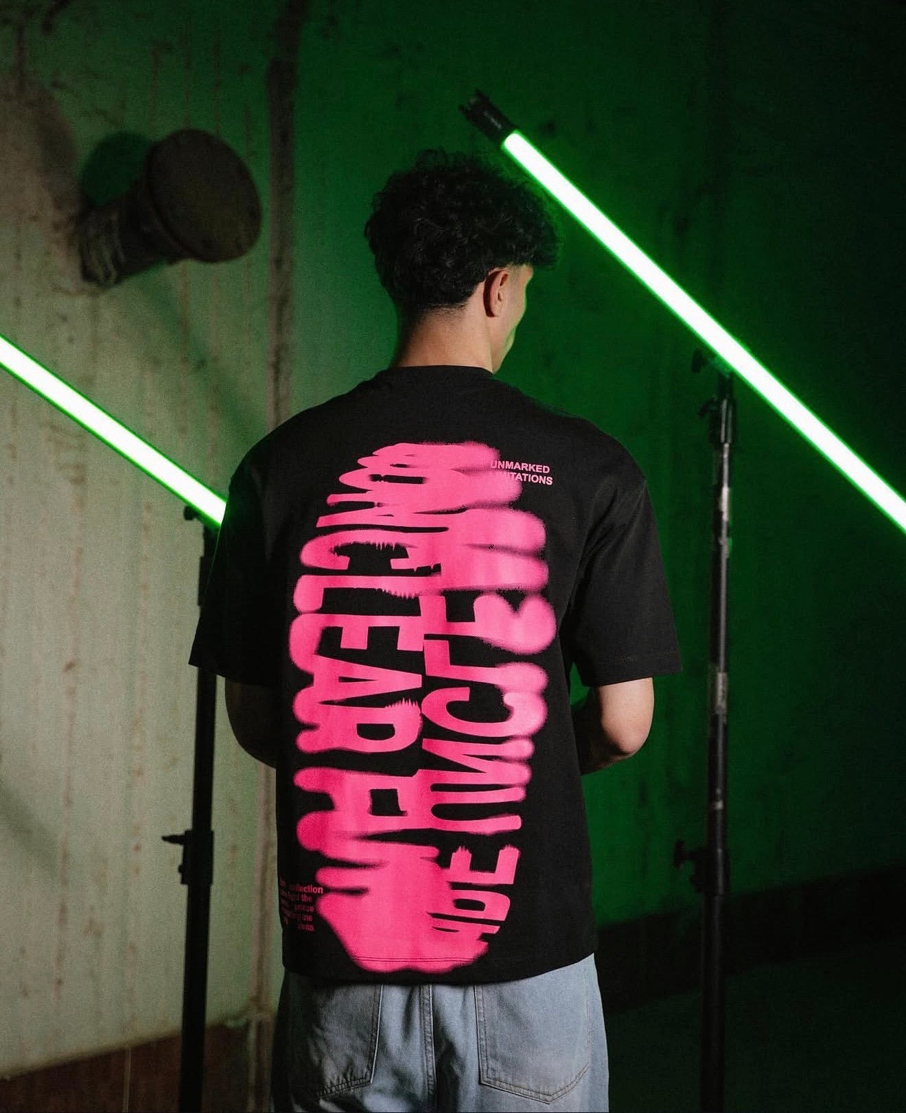 UN MARKED T SHIRT BLACK