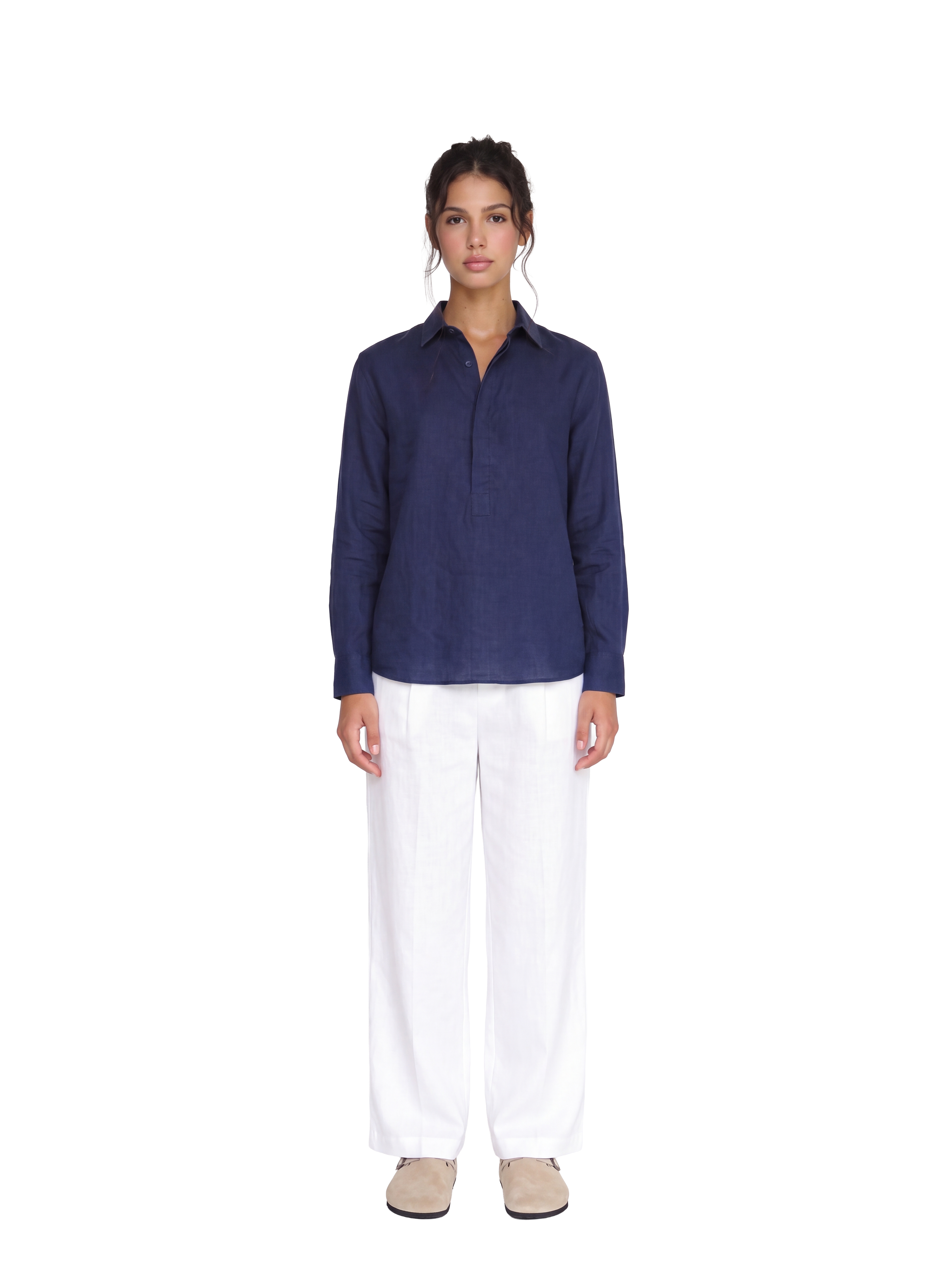 LINEN PANTS WHITE