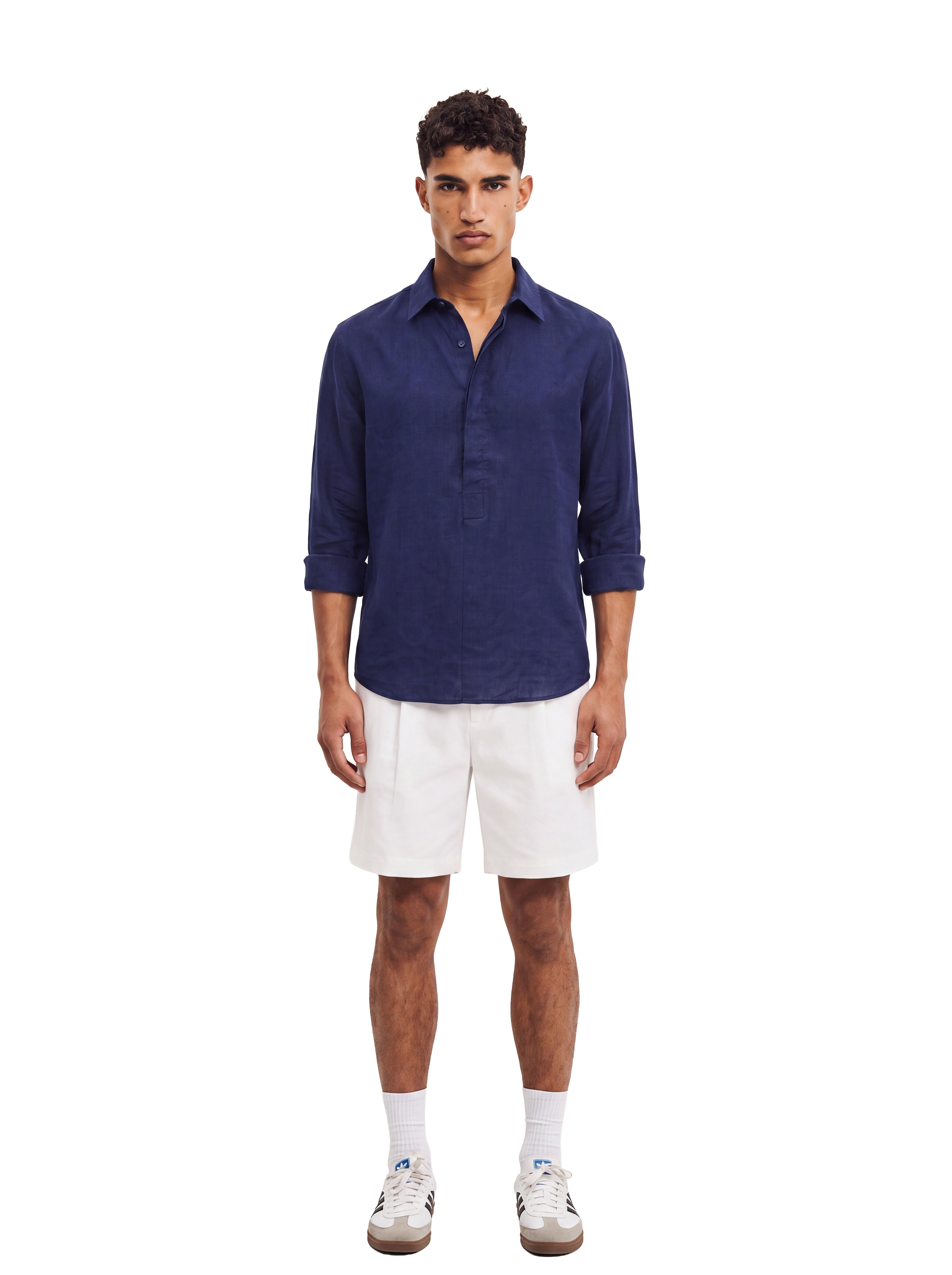 LINEN SHORT WHITE