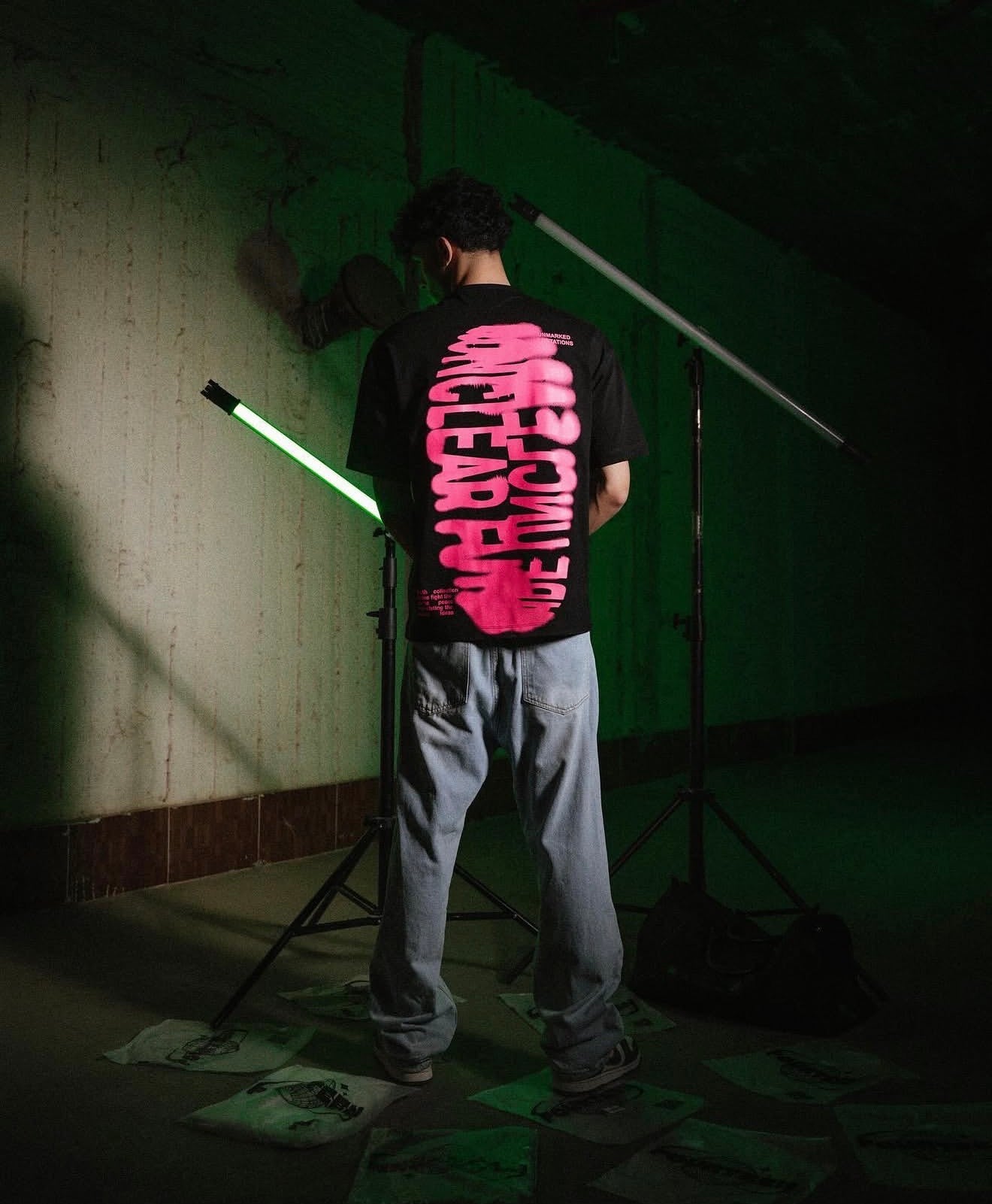 UN MARKED T SHIRT BLACK