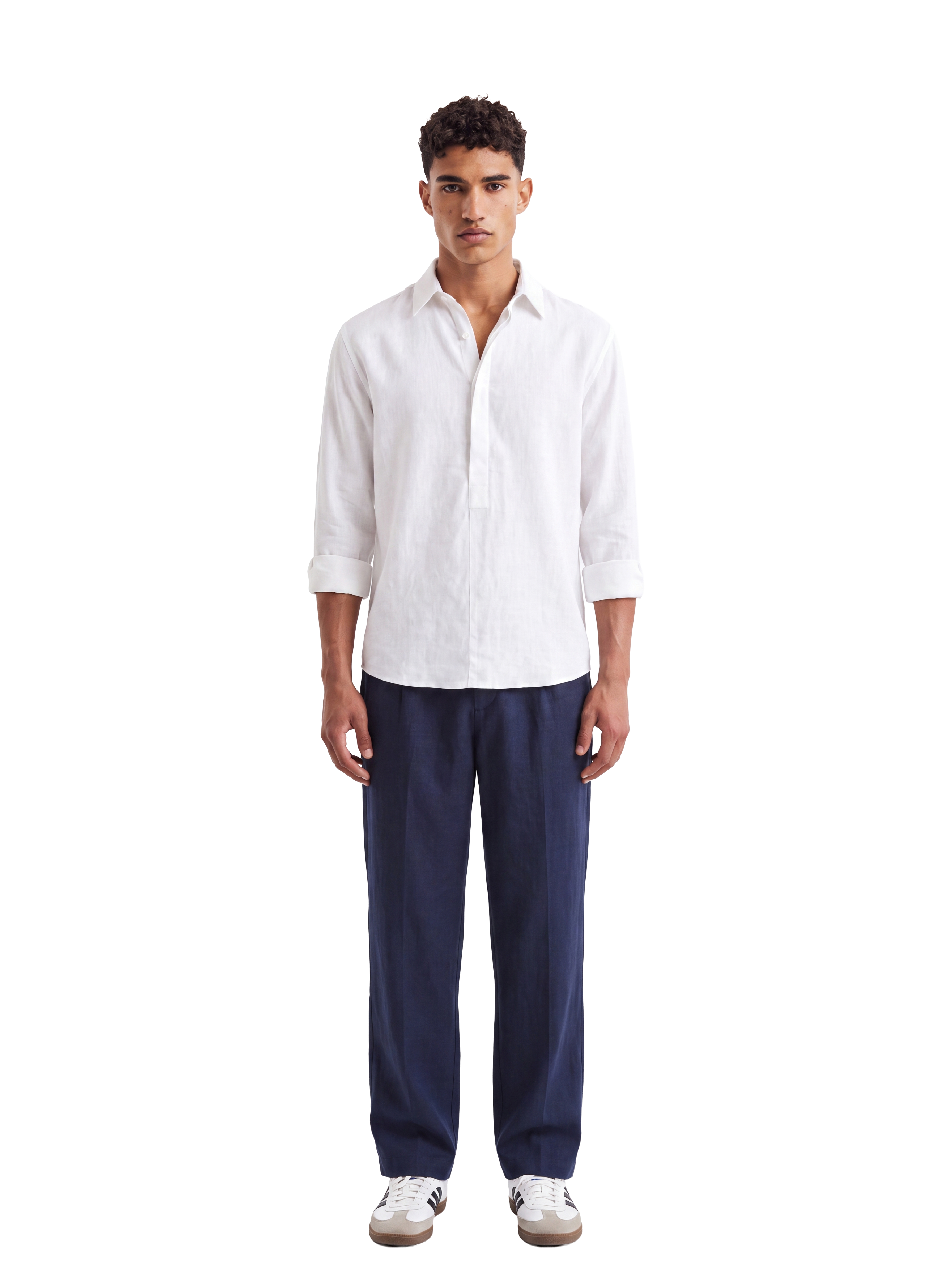 LINEN PANTS NAVY