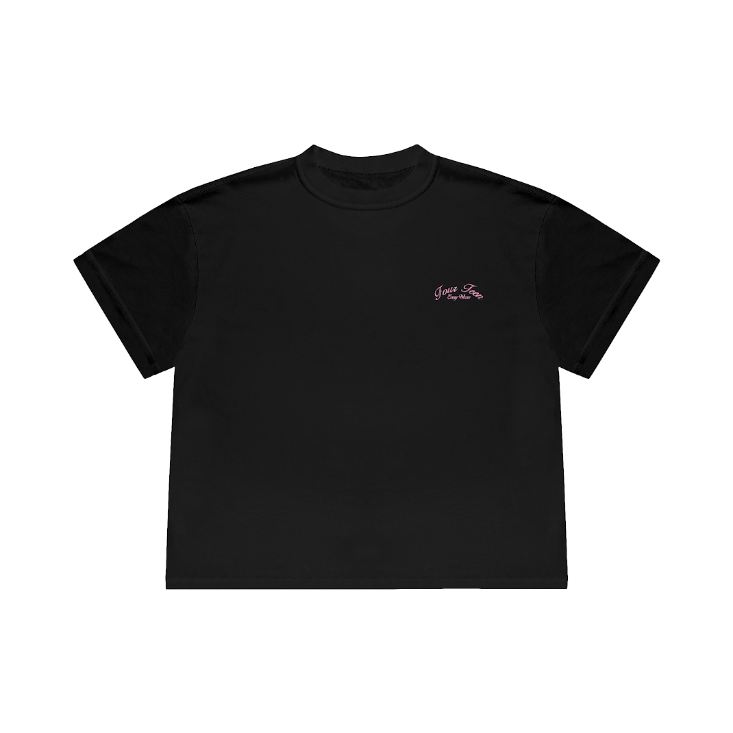 CHERRY BLACK T-SHIRT