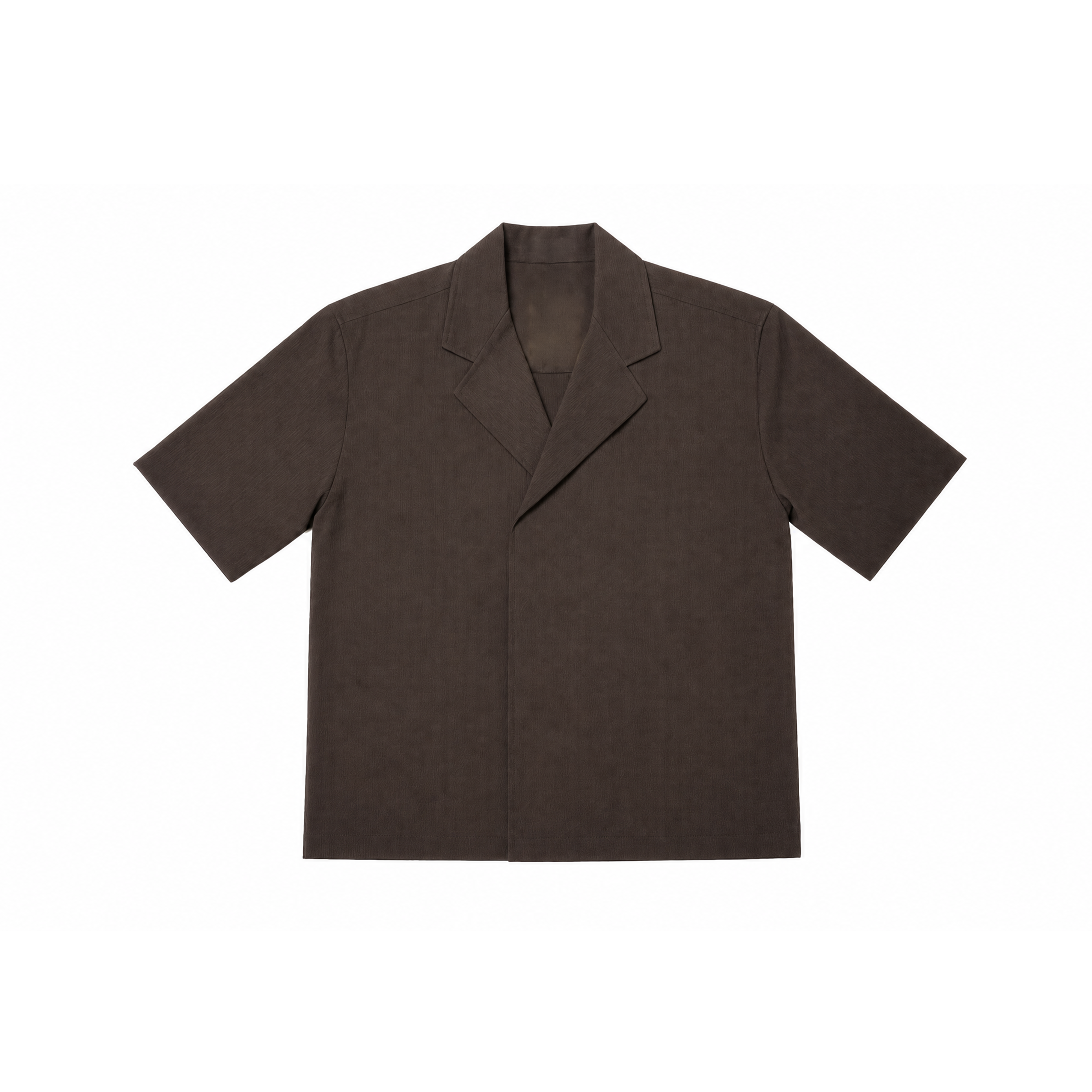 LINEN KIMONO SHIRT BROWN