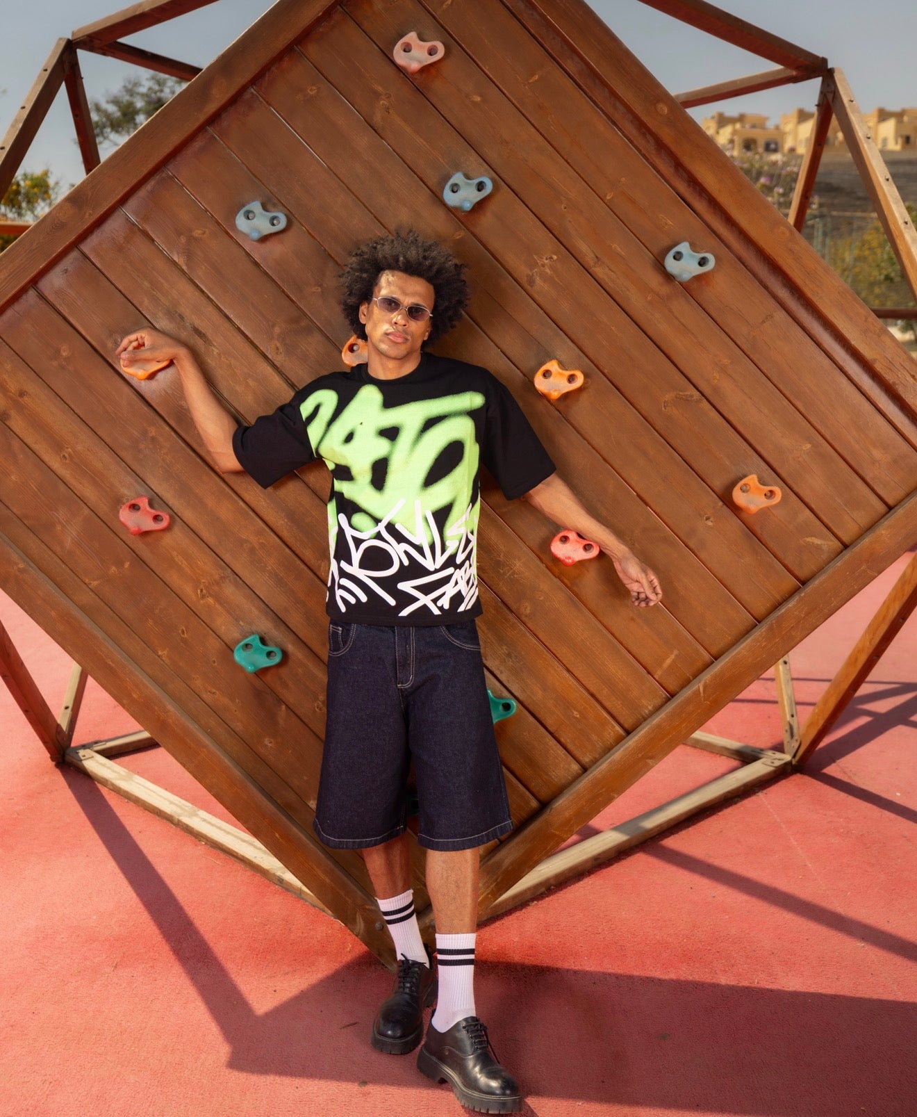 SPRAY T SHIRT BLACK