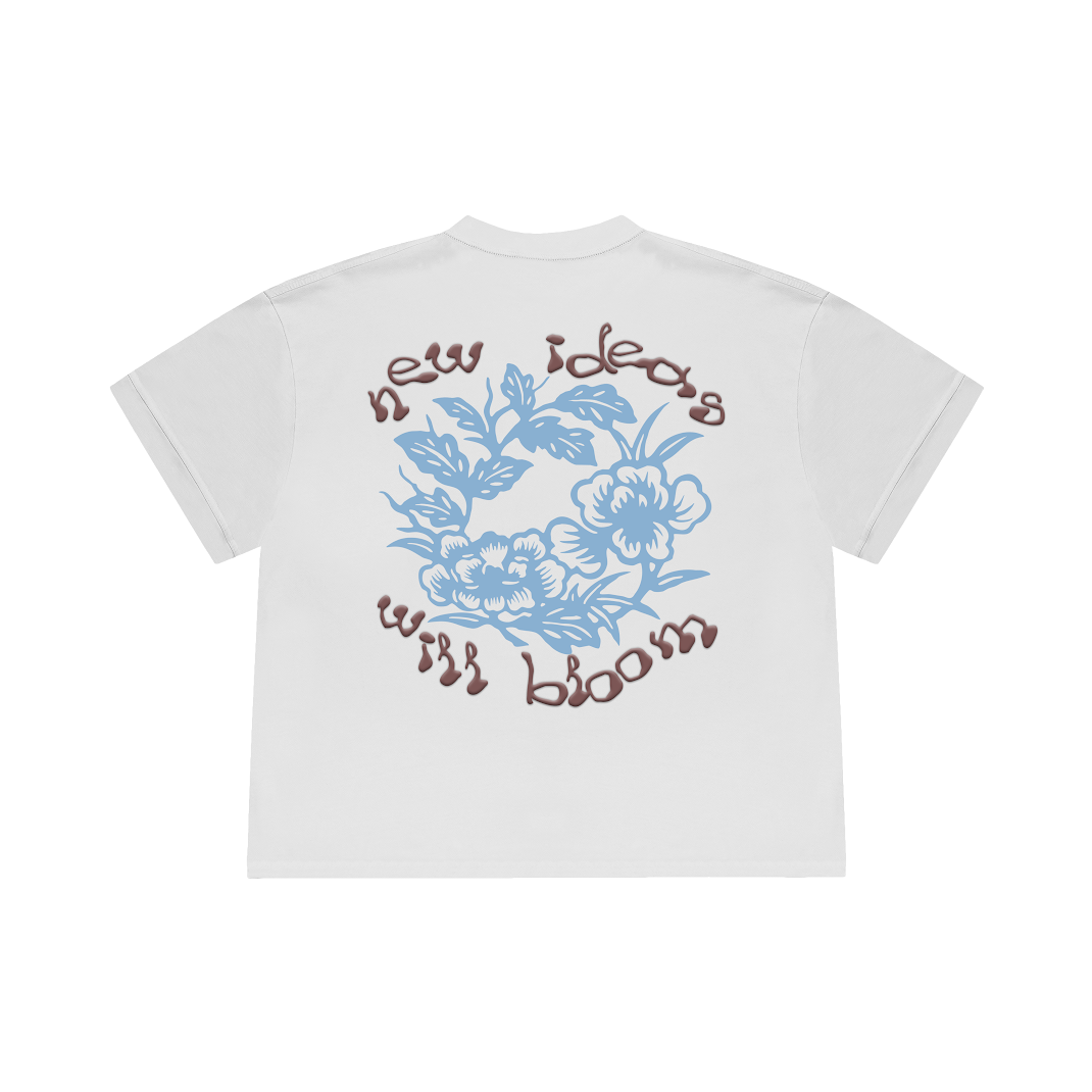 BLOOMS WHITE T-SHIRT