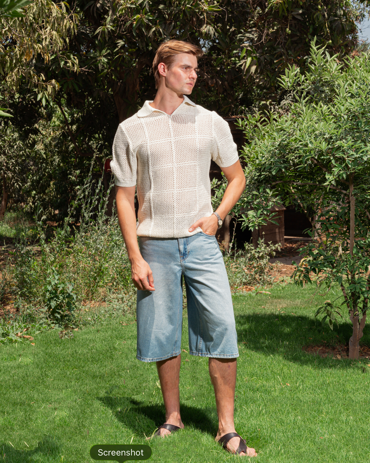 KNITTED POLO 208 WHITE