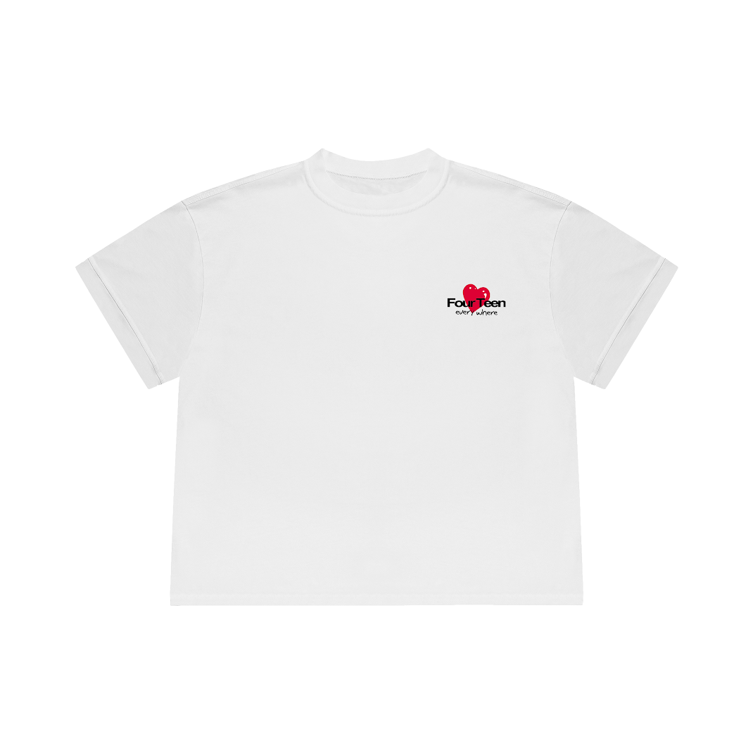 HEART CHERRIES WHITE T-SHIRT