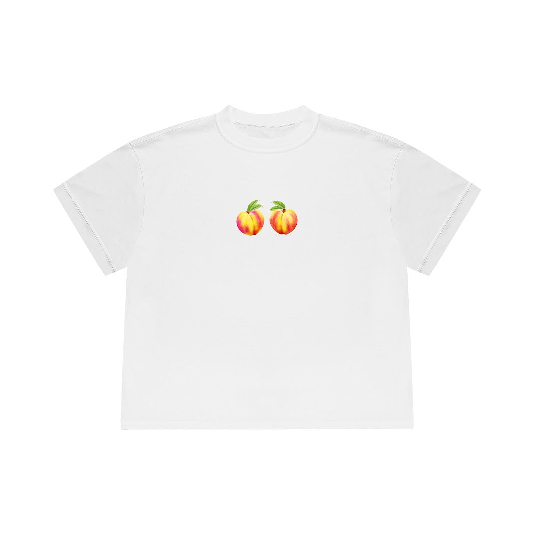 PEACH WHITE T-SHIRT