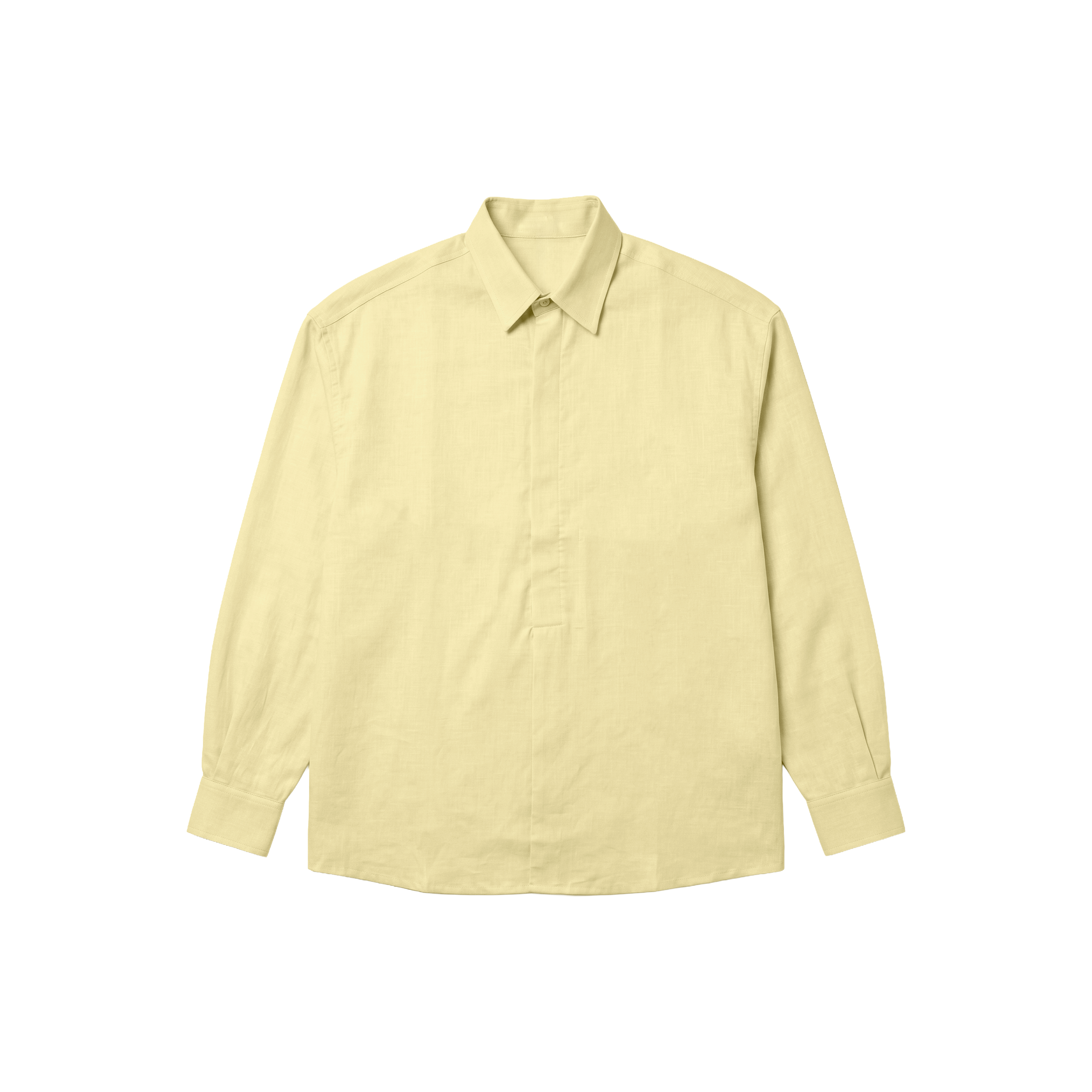 LINEN POLO SHIRT YELLOW