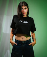 RICHA Cropped t shirt black