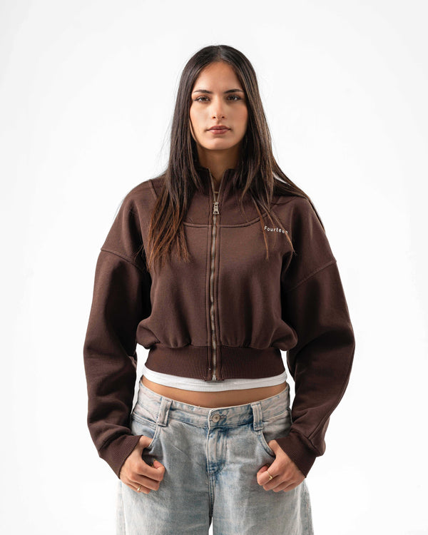 FOURTEEN MINI JACKET BROWN