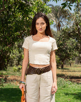RIPPED TOP BEIGE