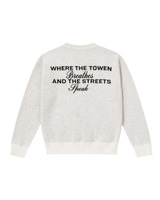 EMBROIDERY KNITTED SWEATER WHITE