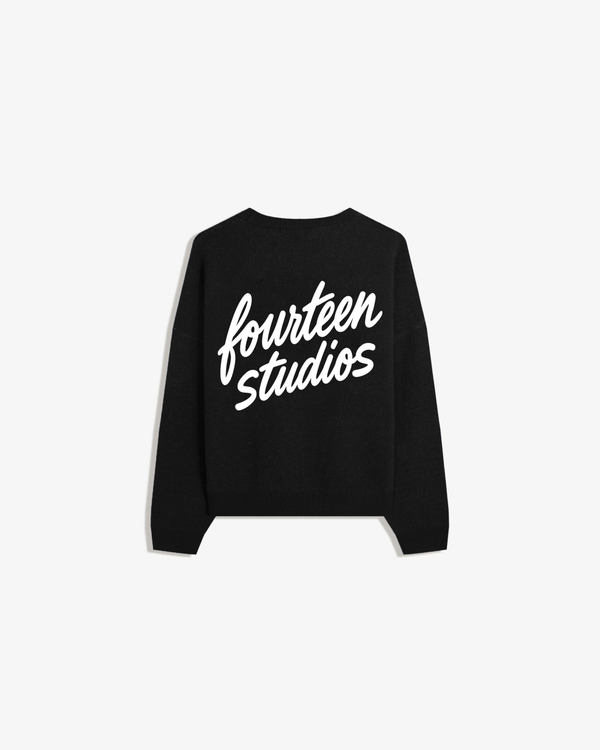 FOURTEEN STUDIO KNITTED SWEATER BLACK