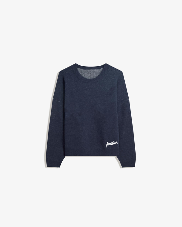 FOURTEEN STUDIO KNIITED SWEATER NAVY BLUE