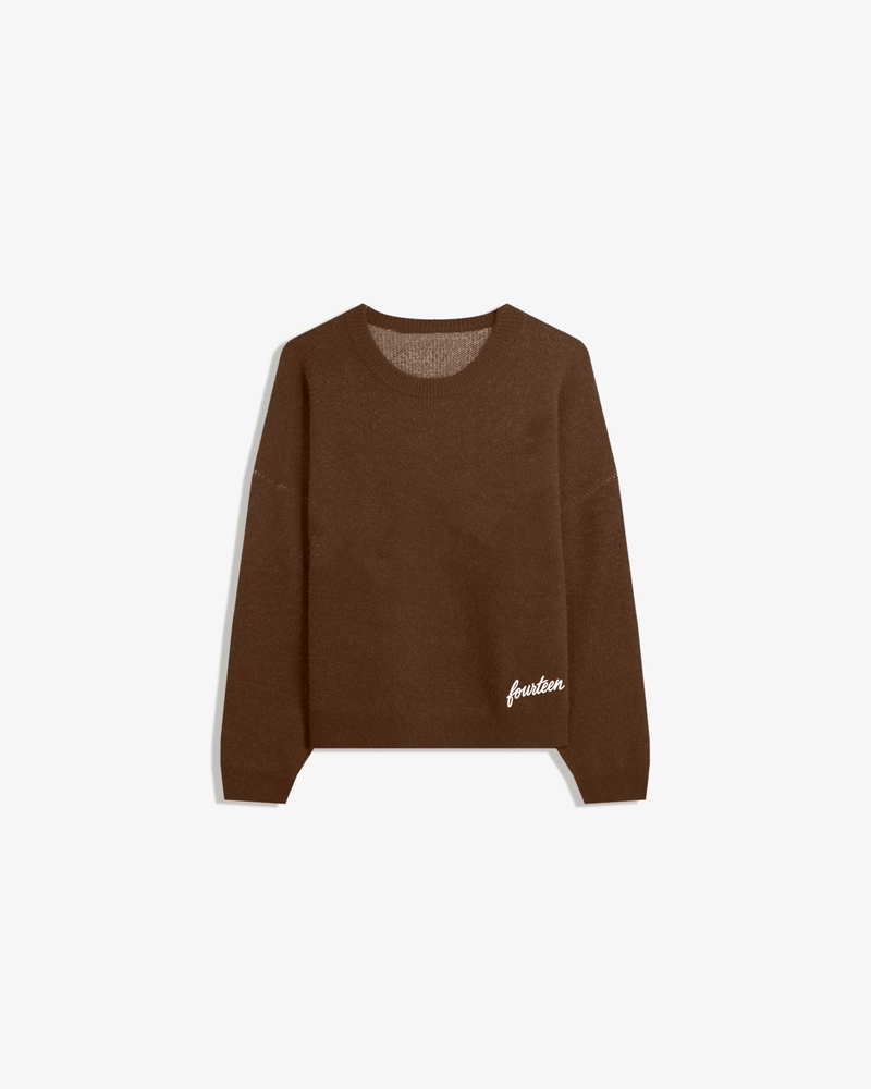 FOURTEEN STUDIOS KNITTED SWEATER BROWN