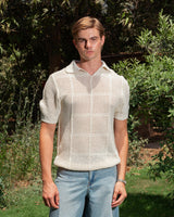 KNITTED POLO 208 WHITE