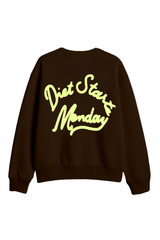 STATMENT CREWNECK BROWN