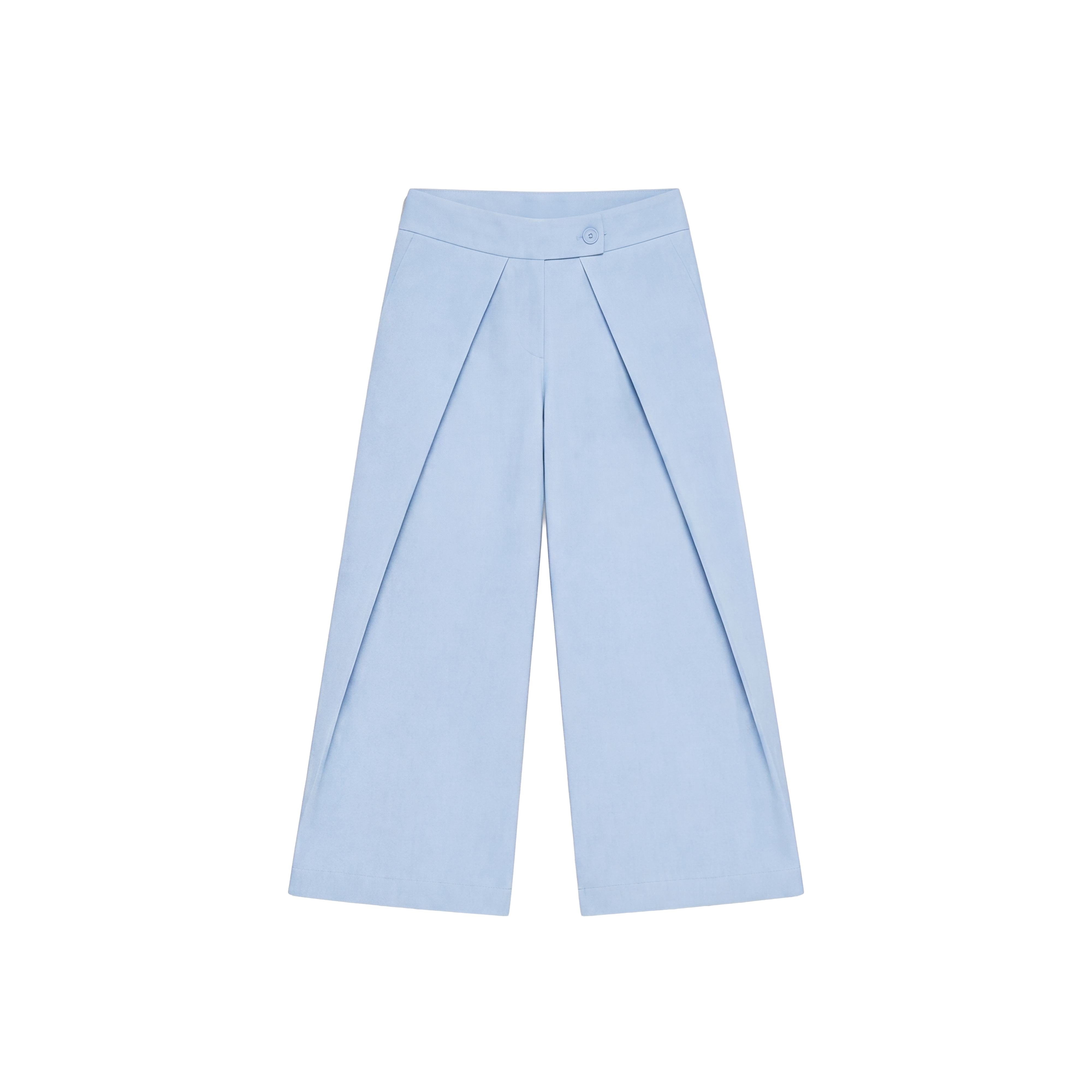 TAILORED LINEN PANTS BABY BLUE