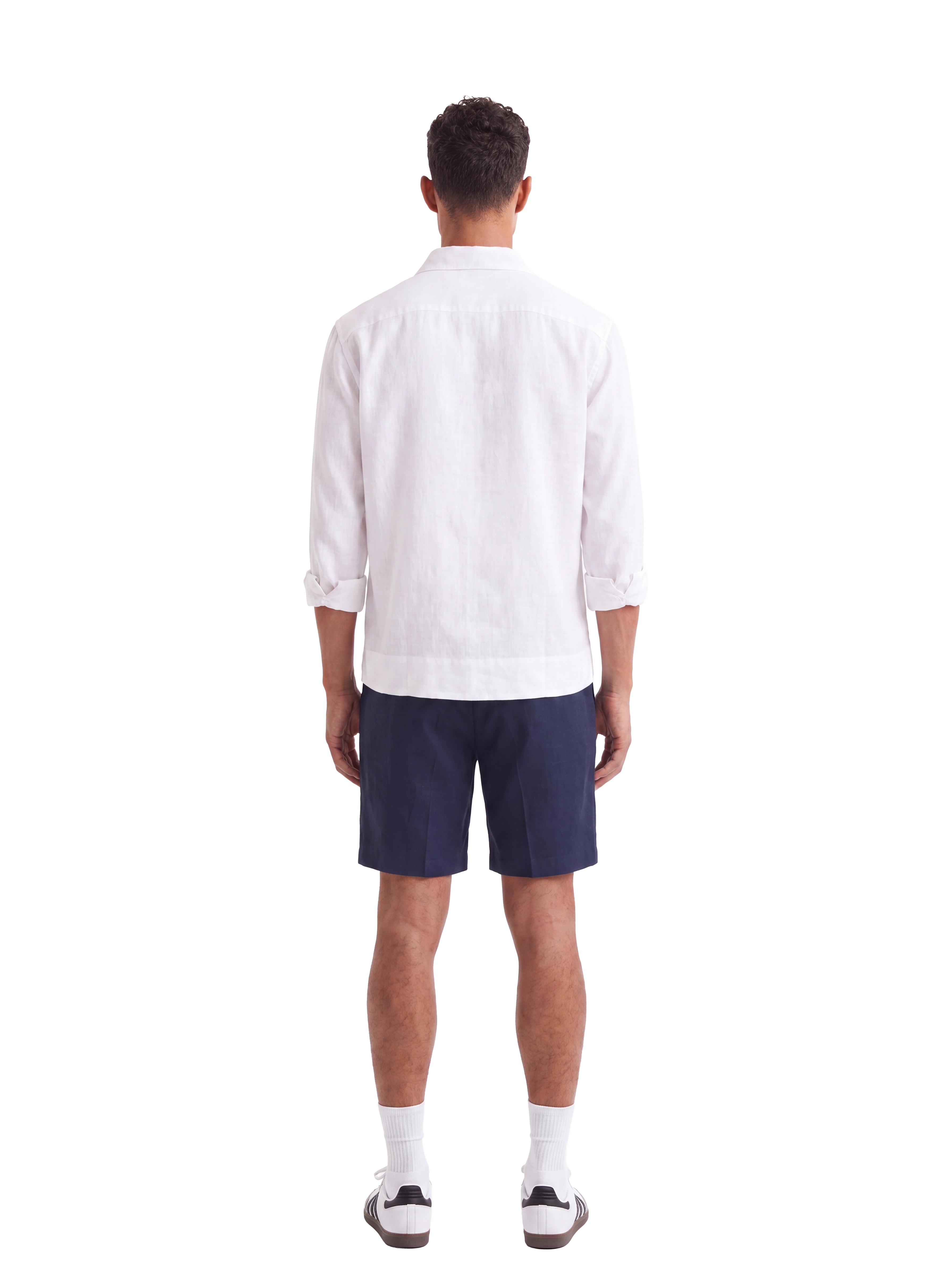 LINEN SHORT NAVY
