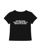 SUPERSTARS CROP TOP BLACK
