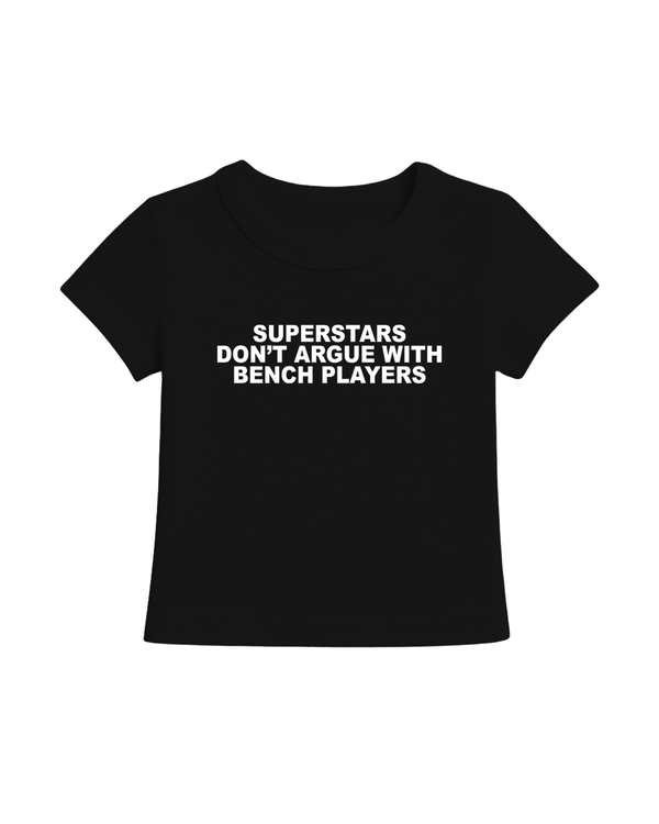 SUPERSTARS CROP TOP BLACK