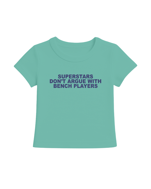 SUPERSTARS CROP TOP AQUA