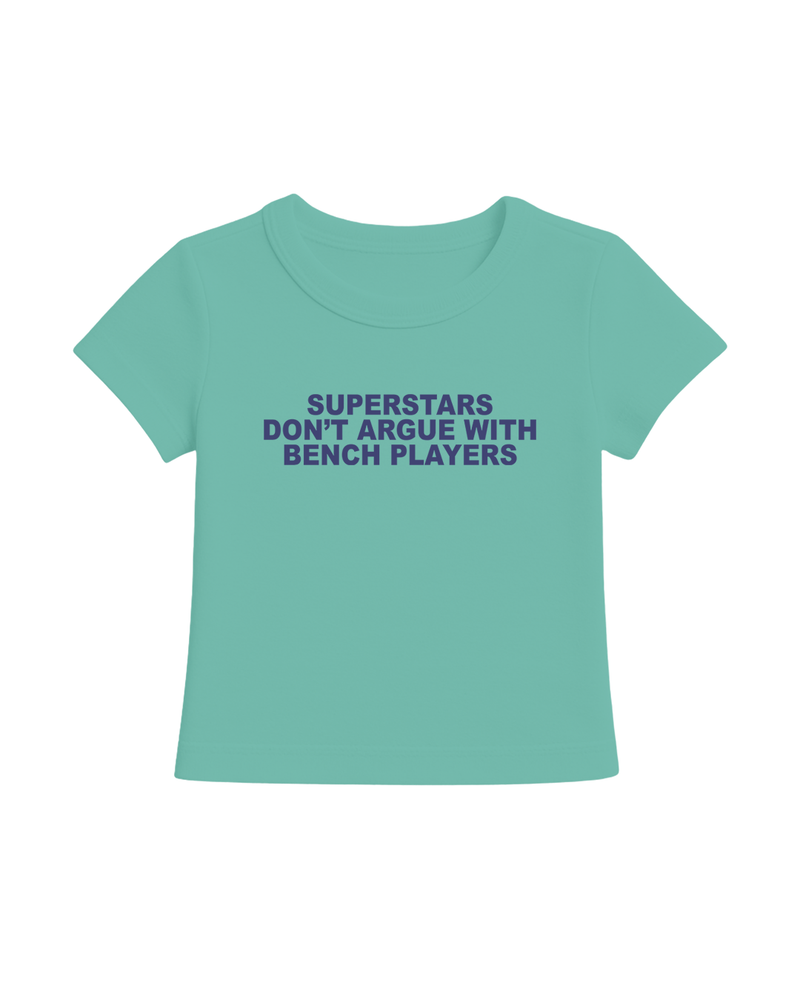 SUPERSTARS CROP TOP AQUA