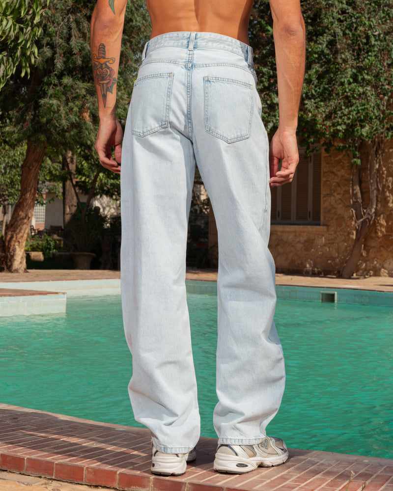Sky blue denim