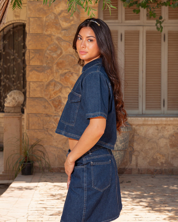 V DENIM TOP