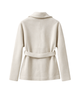 WOOL TRENCH JACKET BEIGE