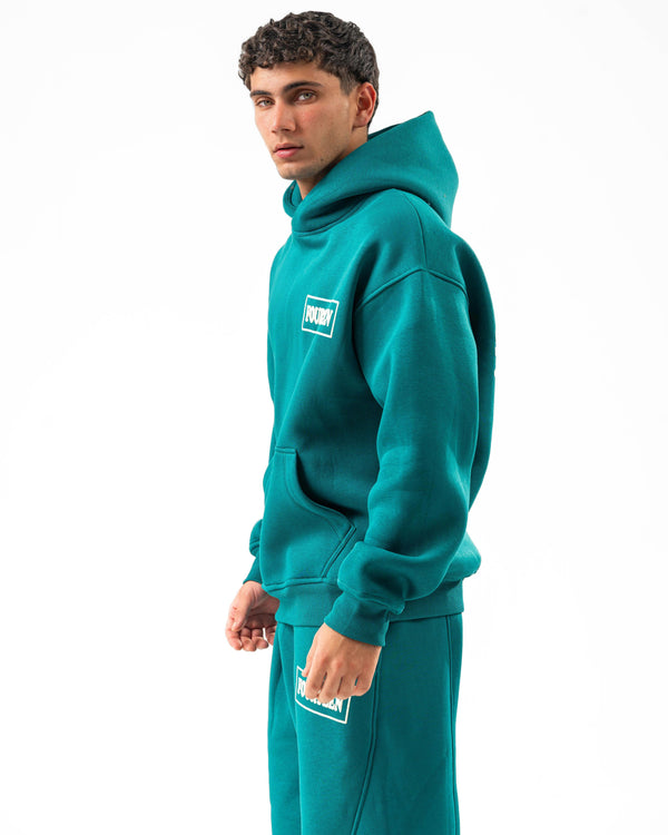 DARK TURQUOISE PUFF HODDIE