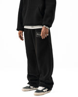 BLACK PUFF SWEATPANTS