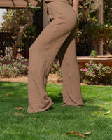 TEXTURED PANTS 904 BROWN