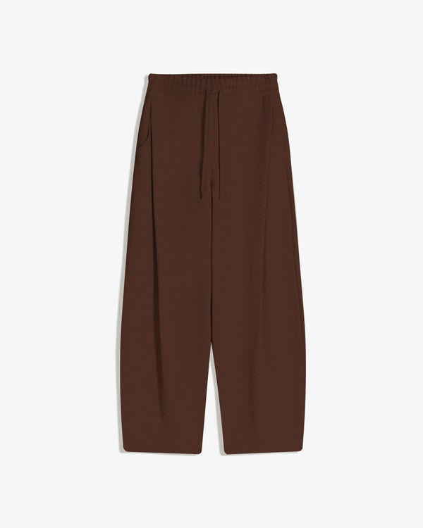 WOOL PANTS BROWN