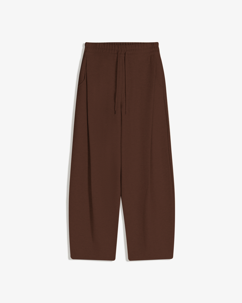 WOOL PANTS BROWN