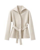 WOOL TRENCH JACKET BEIGE