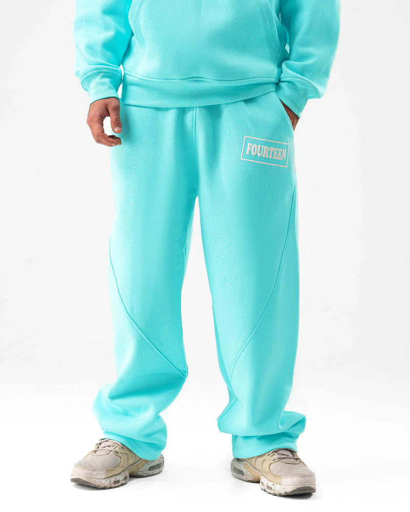 BABY BLUE PUFF SWEATPANTS