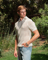 KNITTED POLO 208 WHITE