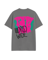 WORLD WIDE T SHIRT DARK GREY 625