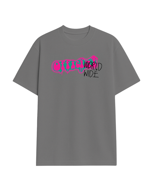 WORLD WIDE T SHIRT DARK GREY 625