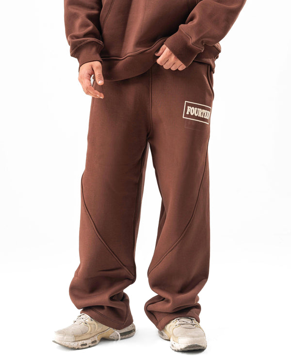 BROWN PUFF SWEATPANTS