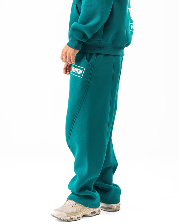 DARK TURQUOISE PUFF SWEATPANTS