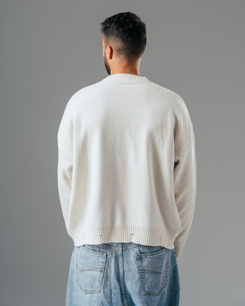 FOURTEEN KNITTED SWEATER WHITE