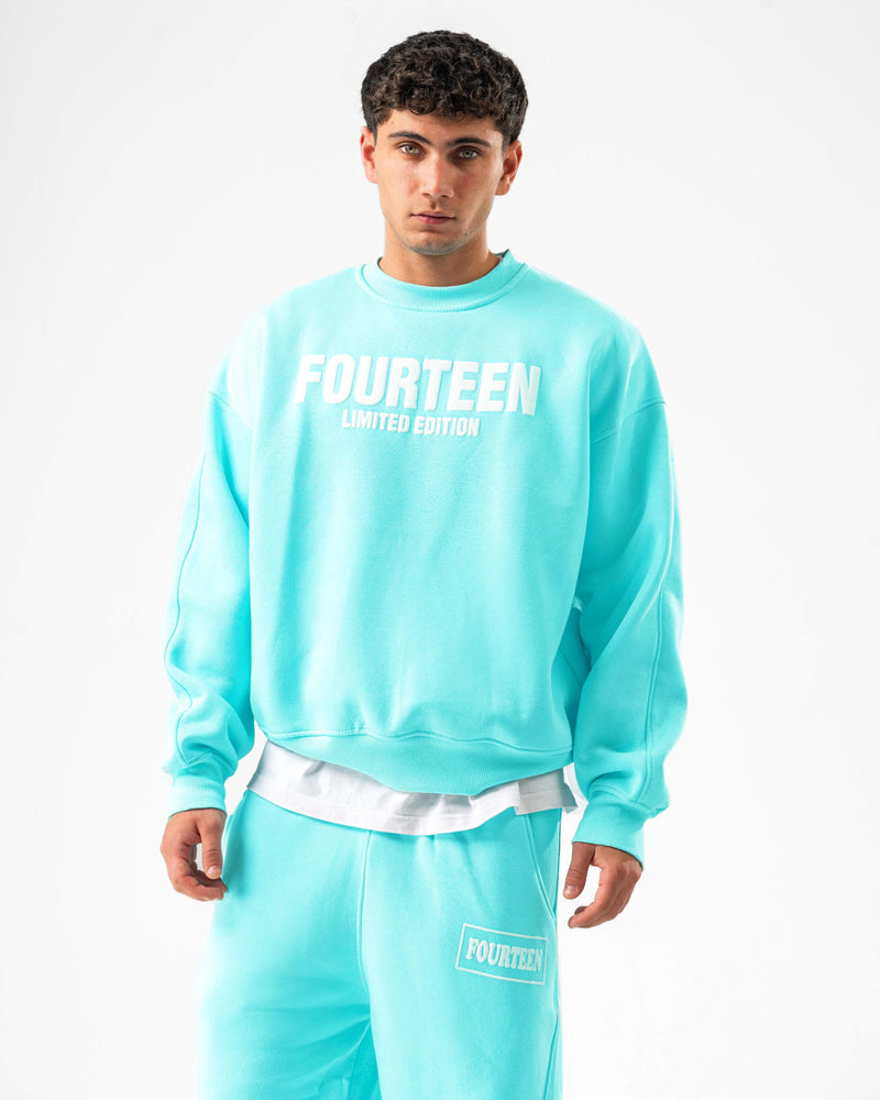 BABY BLUE FOURTEEN CREWNECK