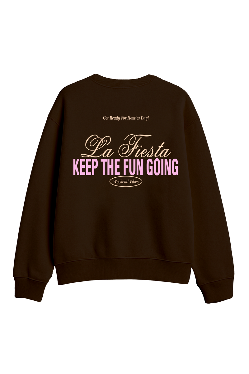 FIESTA CREWNECK BROWN