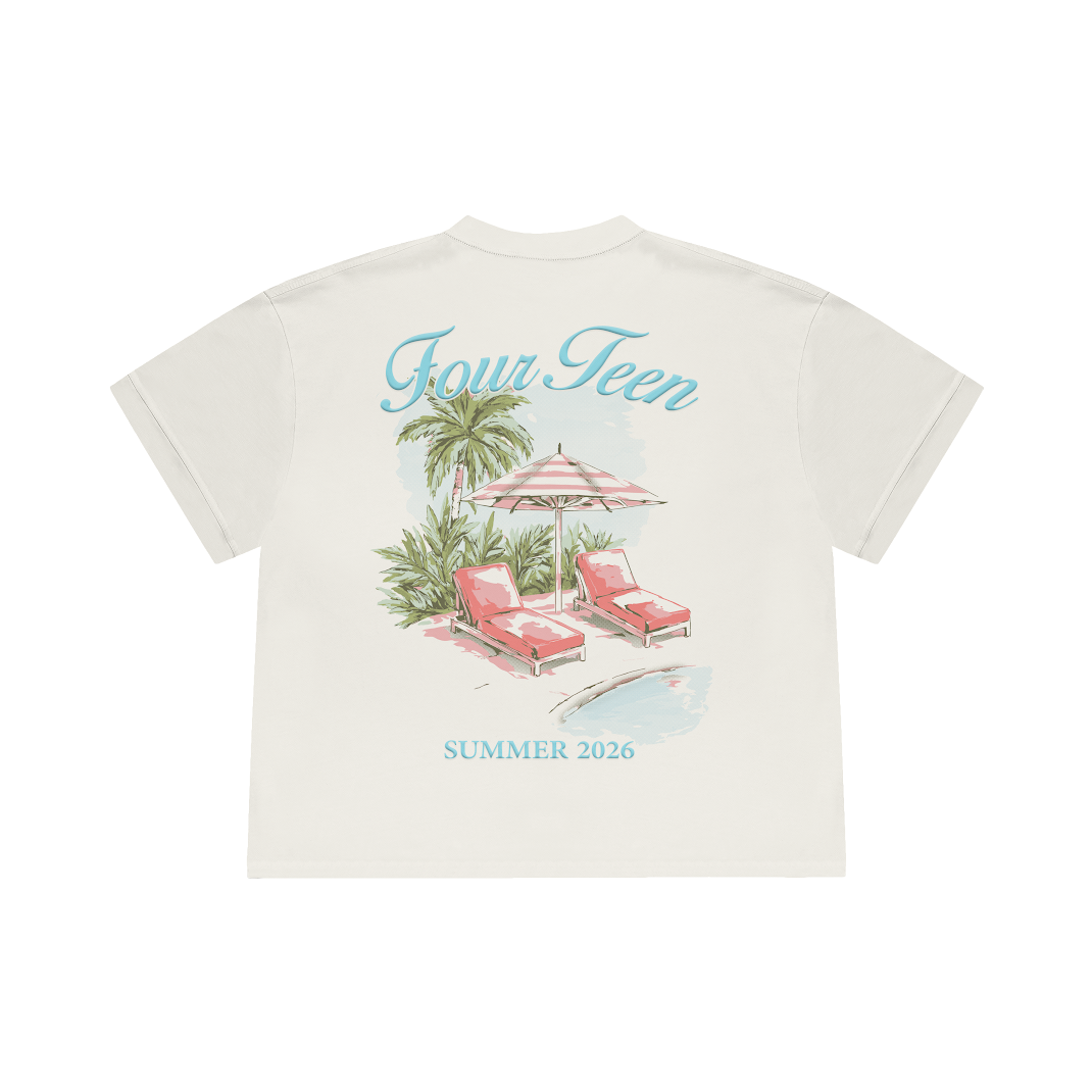 BEACH WHITE T-SHIRT