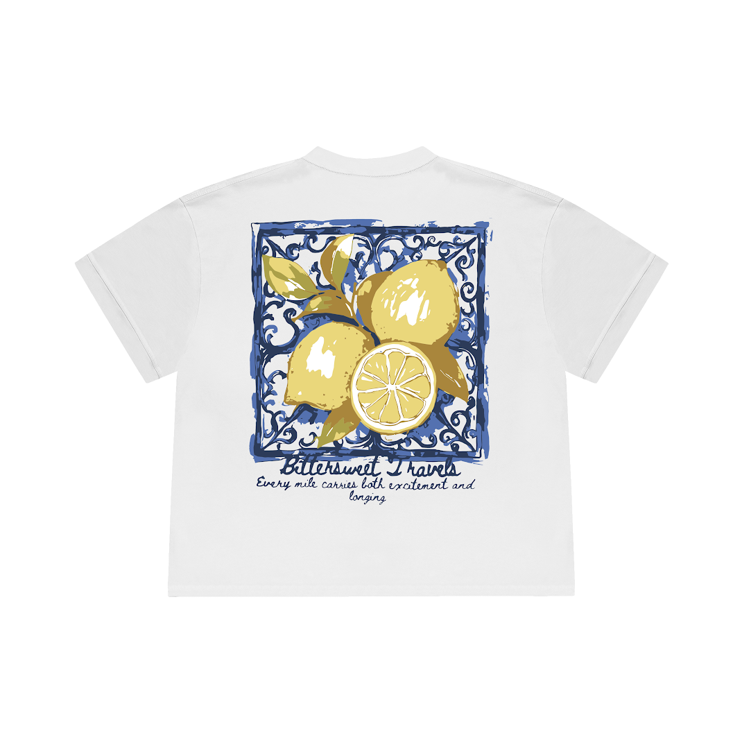 LEMON WHITE T-SHIRT