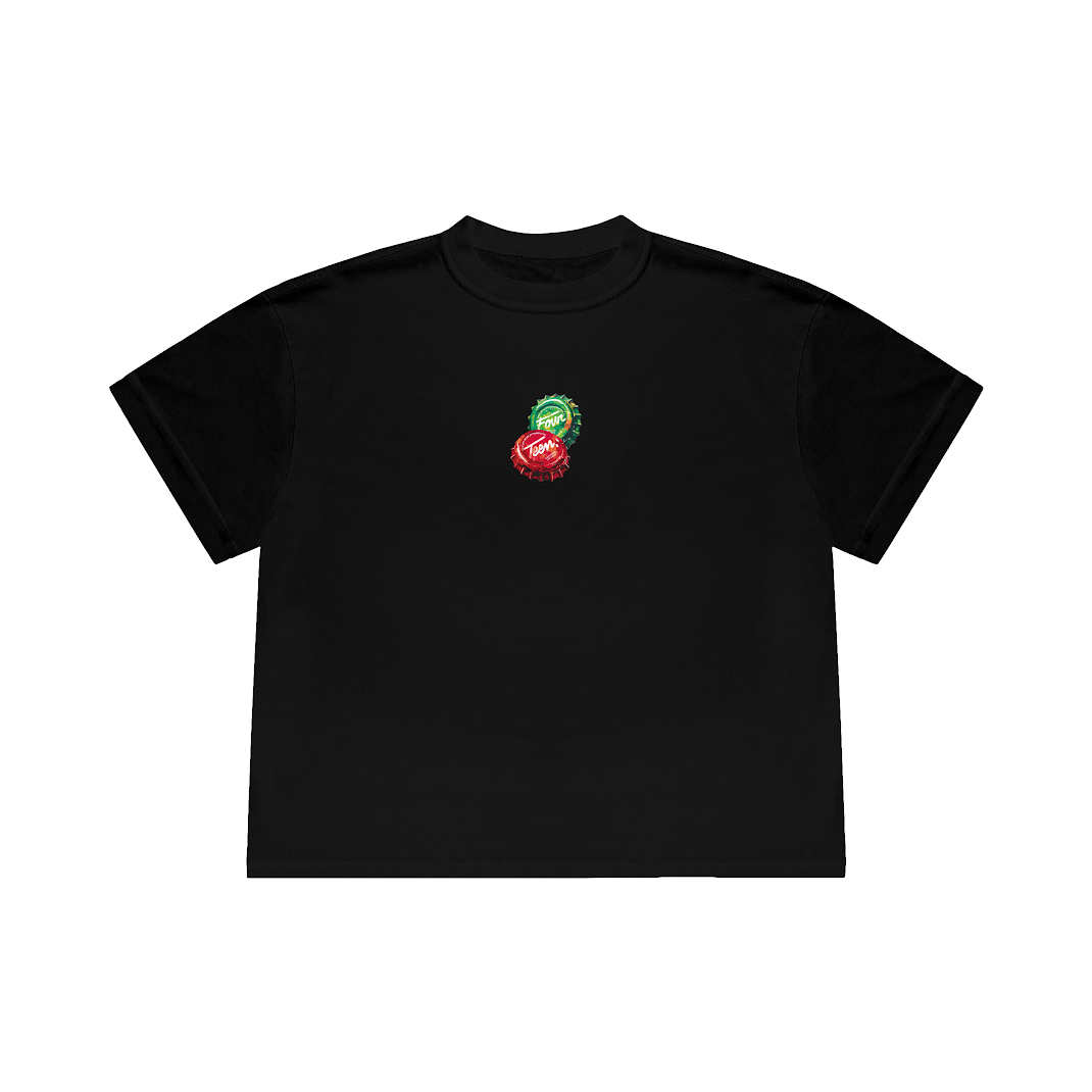 BOTTLE CAP BLACK T-SHIRT